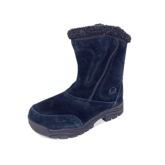Sorel suede wool lined snow boot size 7